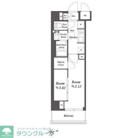 ブランシエスタ荻窪の物件間取画像